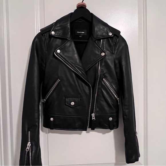 Mackage leather jacket worn only twice xxsm